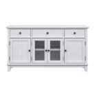 Hampton Ash Wood Buffet in White JS807