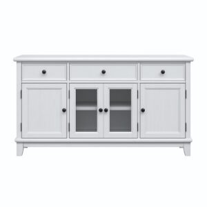 Hampton Ash Wood Buffet in White JS807