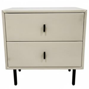 Beige Bedside with 2 Drawers WM772