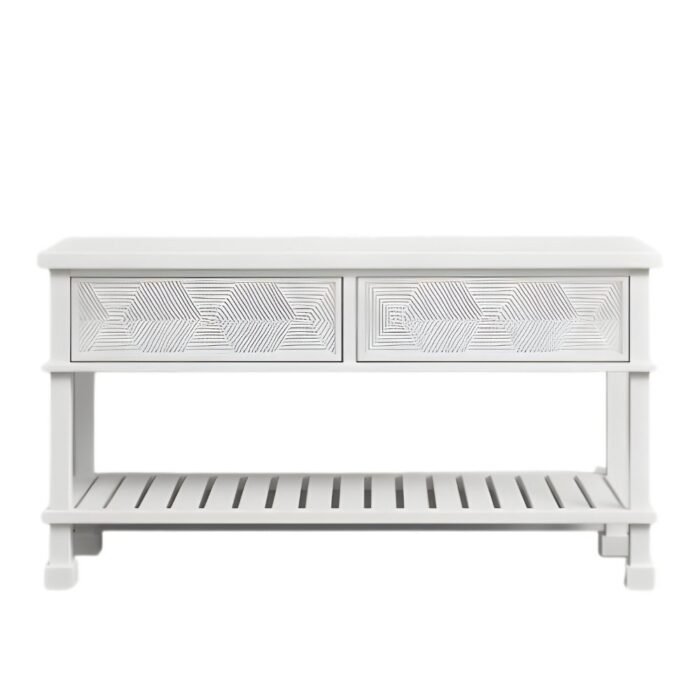 3 Rustic Wooden Console Table/ Hall Table With Two Drawers Qd802