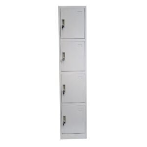 4 DOOR METAL STORAGE LOCKER – LIGHT GREY