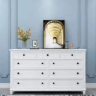 Hampton 9-Drawer Chest of Drawers - White side view