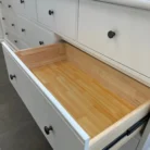 Classic 7-Drawer Chest of Drawers - White drawer detail