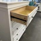 American Country Style 5-Drawer Tallboy - White lifestyle scene