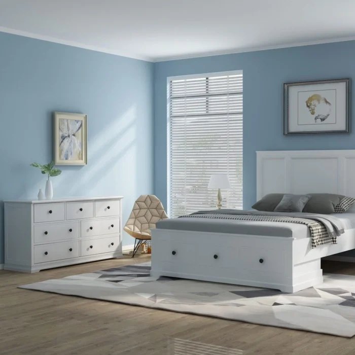 Brighton Style 7-Drawer Chest of Drawers - White package view