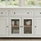 Buffet 160cm with Glass Doors in white main view