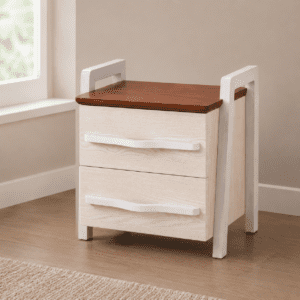 Classic Ash Wood Bedside Table