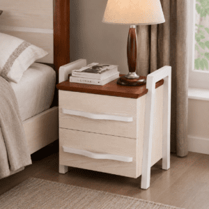 Classic Ash Wood Bedside Table