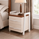 Classic Ash Wood Bedside Table