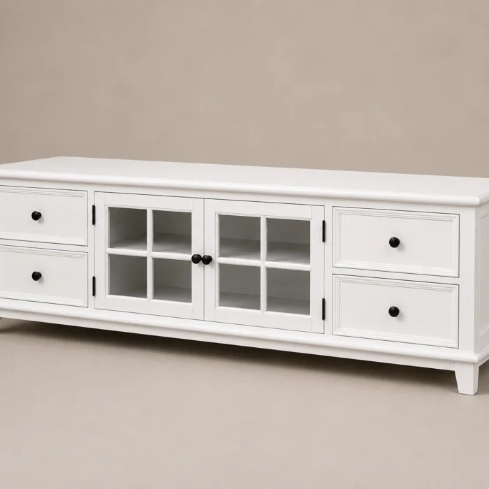 Hampton 2m TV Unit White product main view