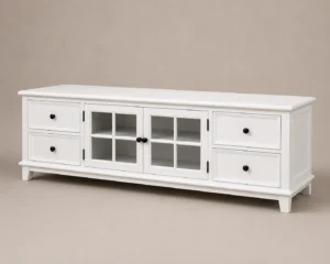 Hampton 2m TV Unit in White JS805 view 1