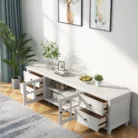 Hampton 2m TV Unit in White JS805 view 2