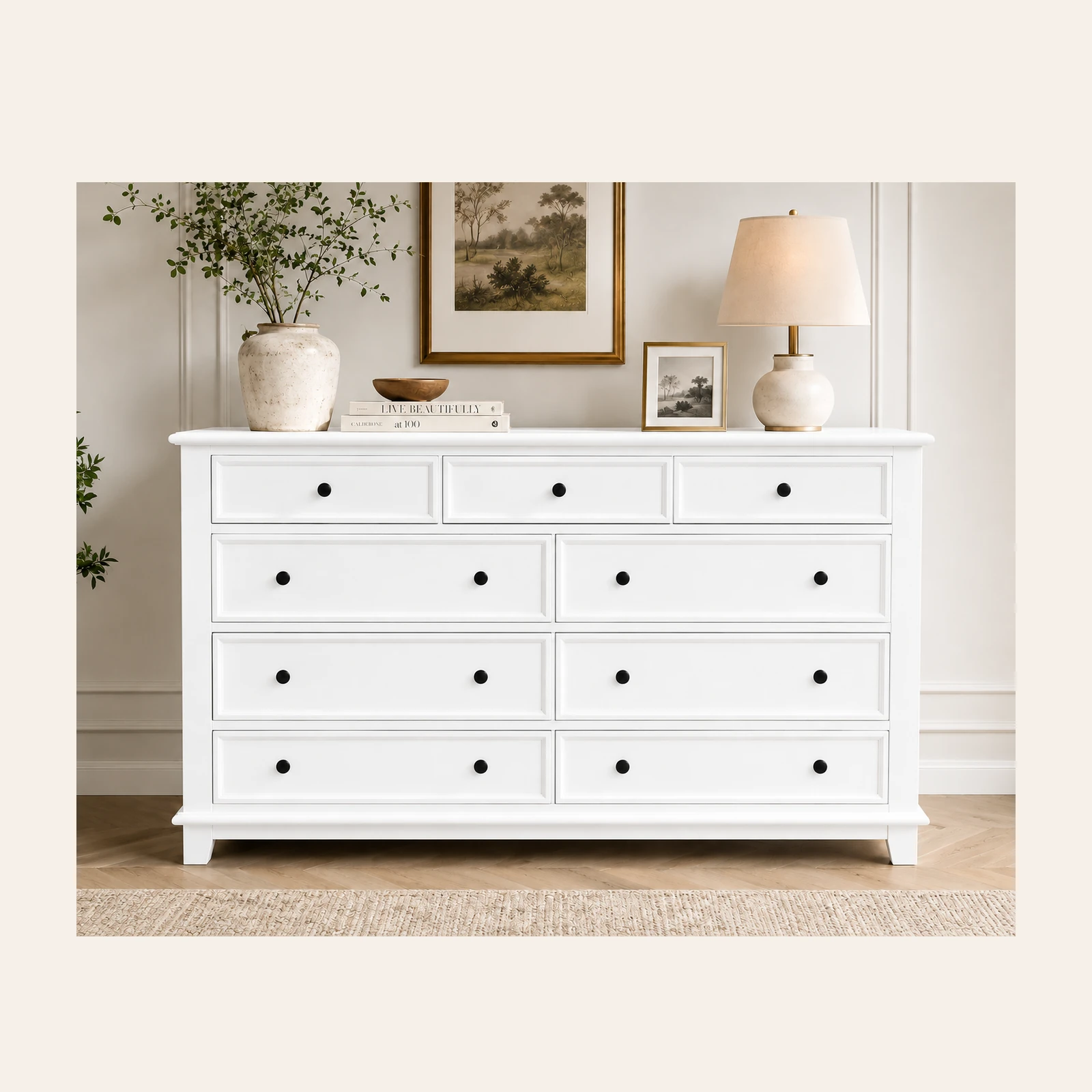 Hampton 9-Drawer Chest of Drawers