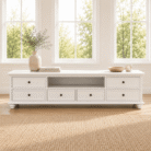 LS625 Hampton Country 2m white TV unit front view