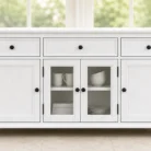 Wood Buffet in White main view