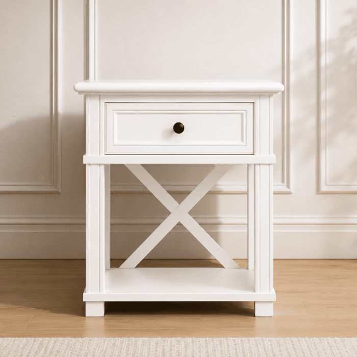 Hampton Bedside Table 2 Drawer - main view