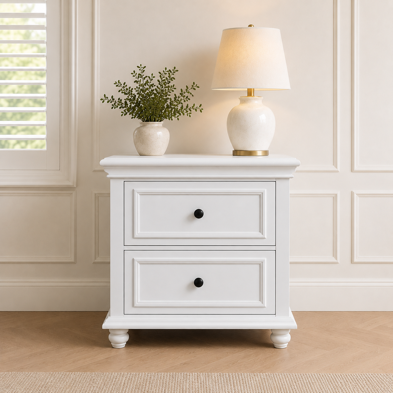 Hampton 2-Drawer Bedside